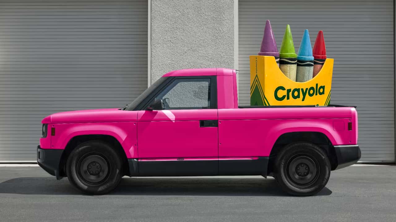 Slate entfesselt ein Spektrum der Freude: Wählen Sie Ihr Fahrzeug direkt aus der Crayola-Box!